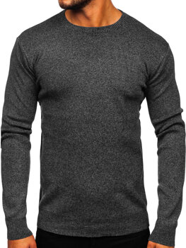 Czarny sweter męski Denley S8165