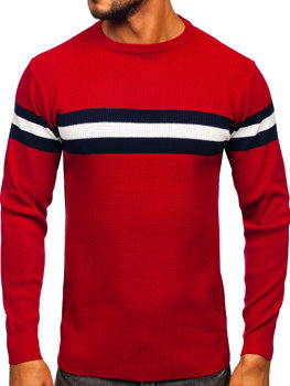 Czerwony sweter męski Denley H2113