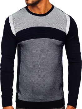 Granatowy sweter męski Denley 1020